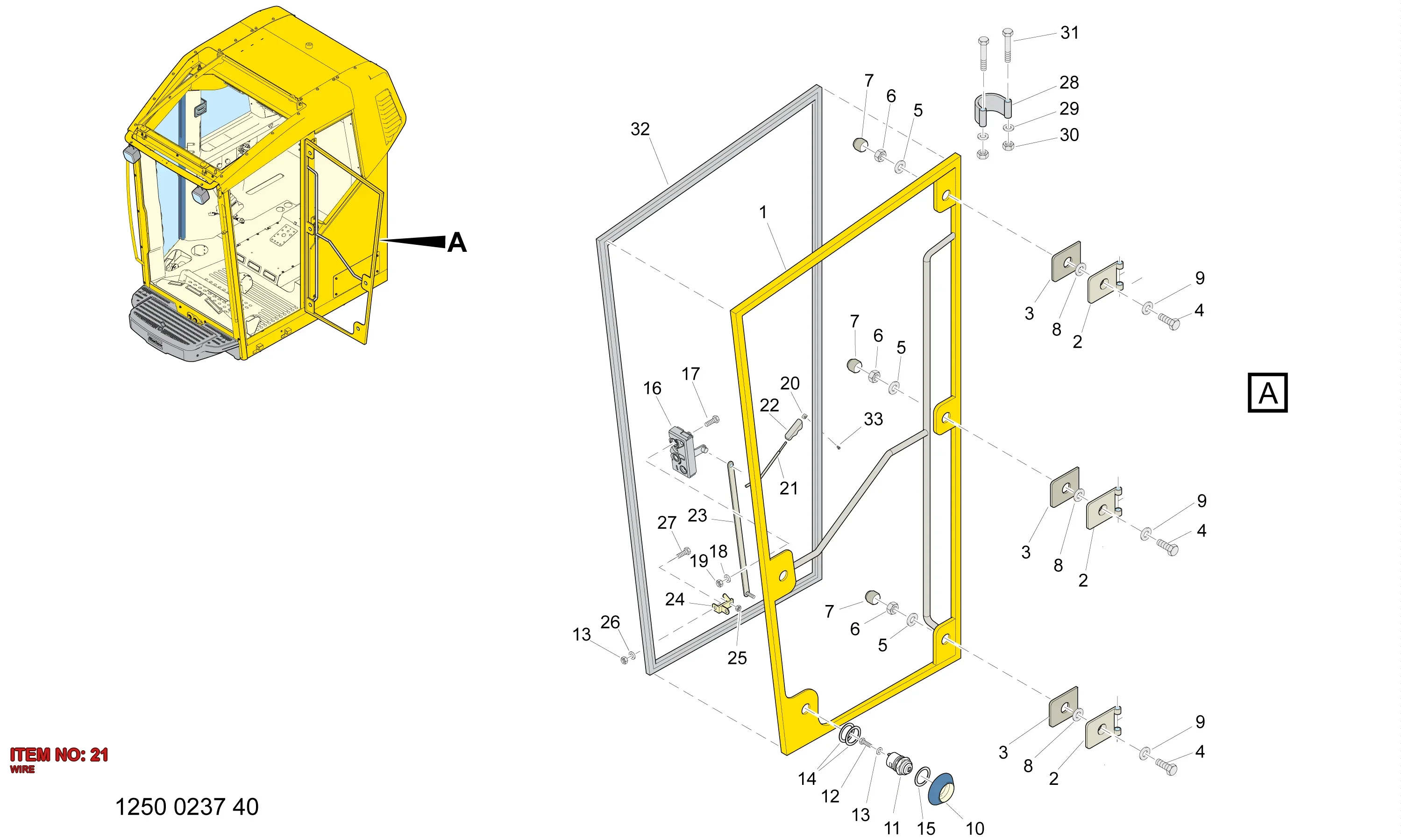 3222 9892 59 WIRE - Technical Drawing