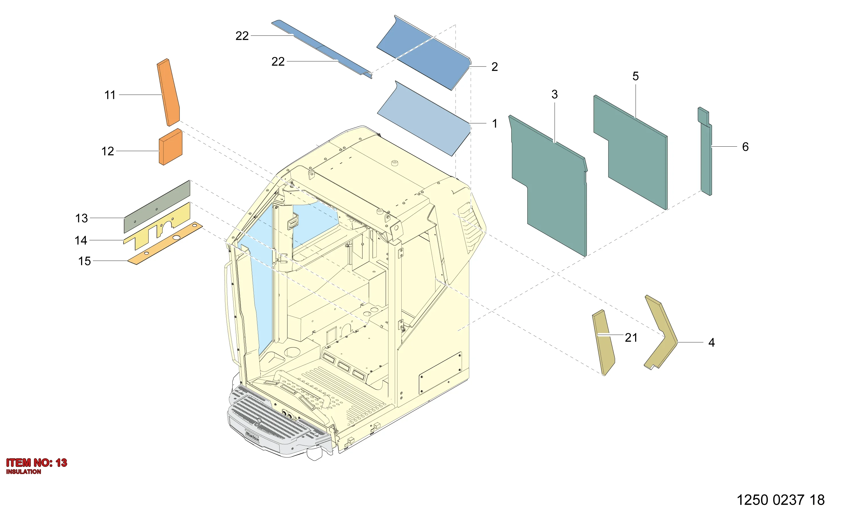 3222 9893 49 INSULATION - Technical Drawing