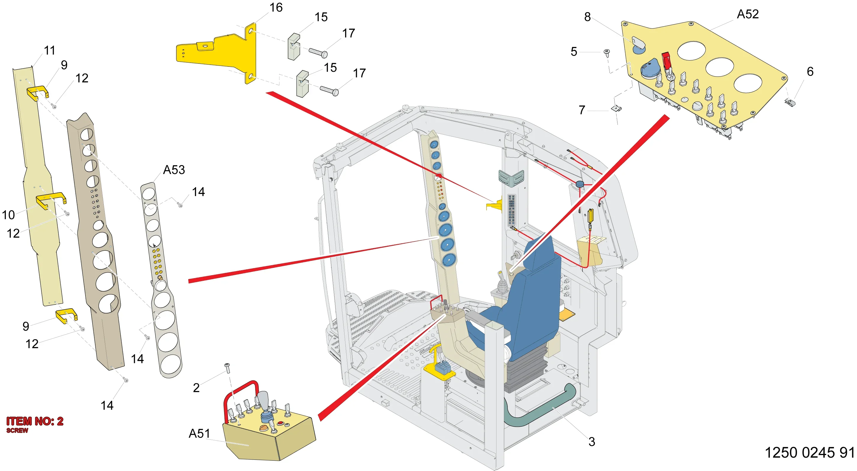3222 9893 67 SCREW - Technical Drawing