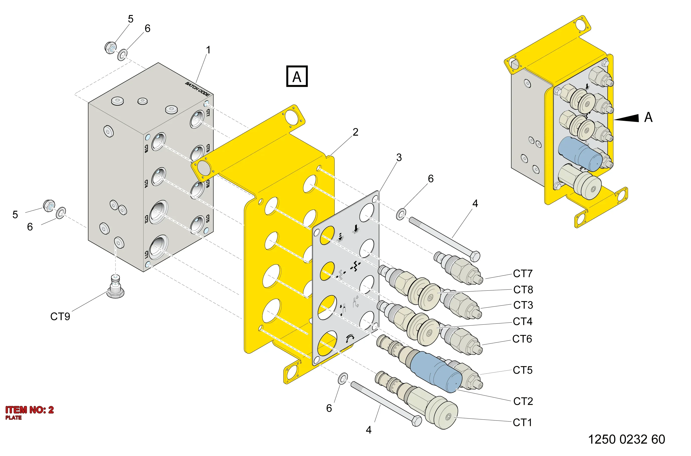 3222 9894 58 PLATE - Technical Drawing