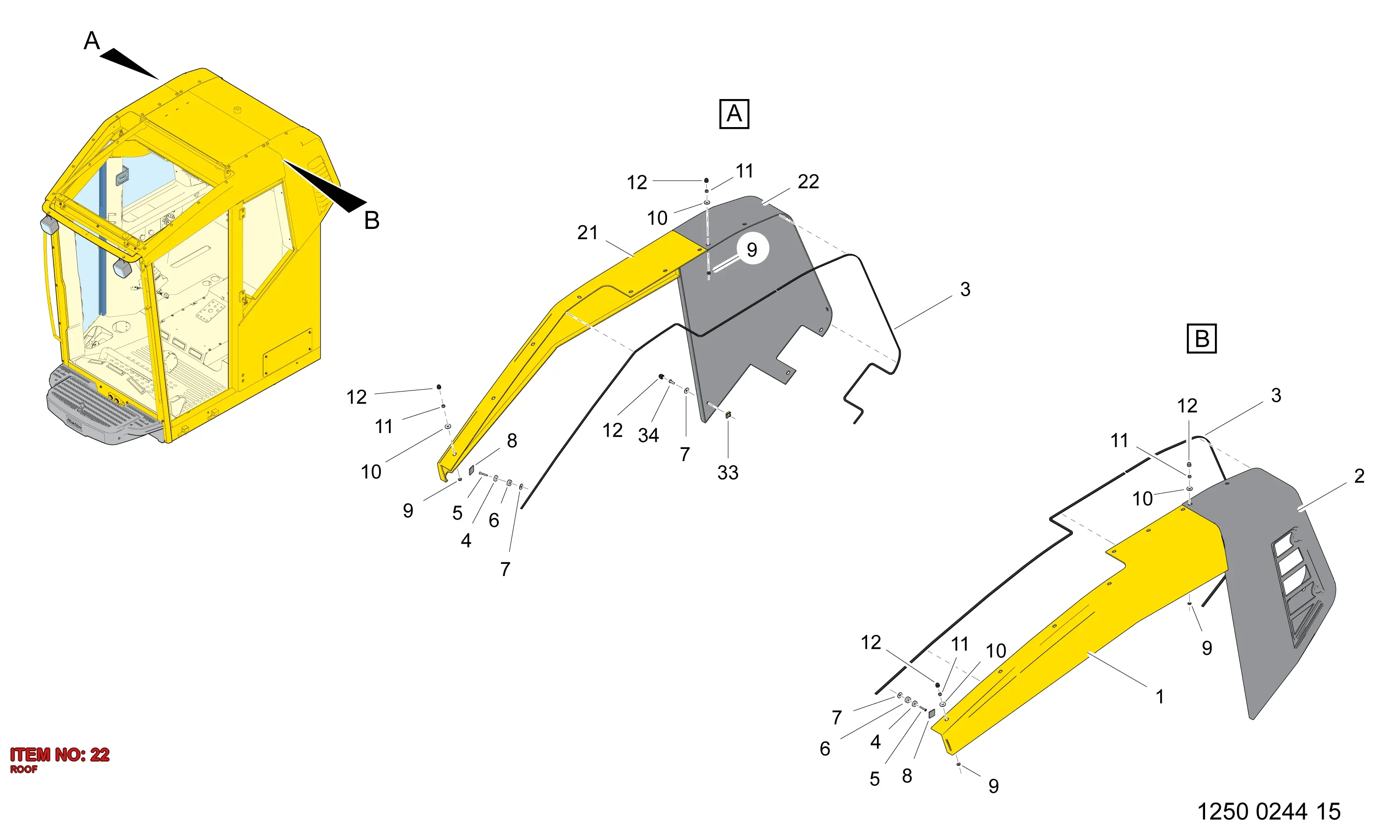3222 9895 08 ROOF - Technical Drawing