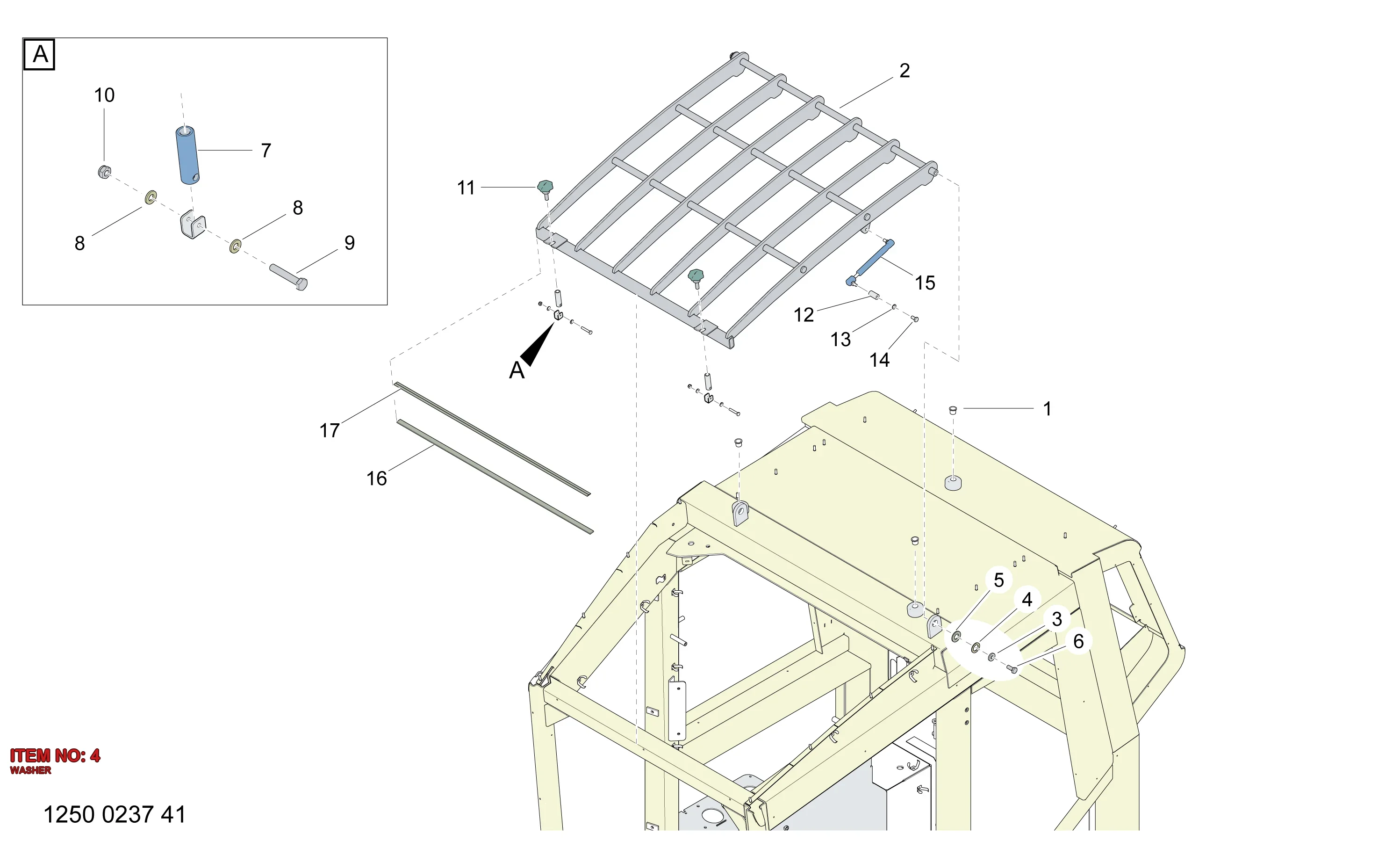 3222 9895 12 WASHER - Technical Drawing