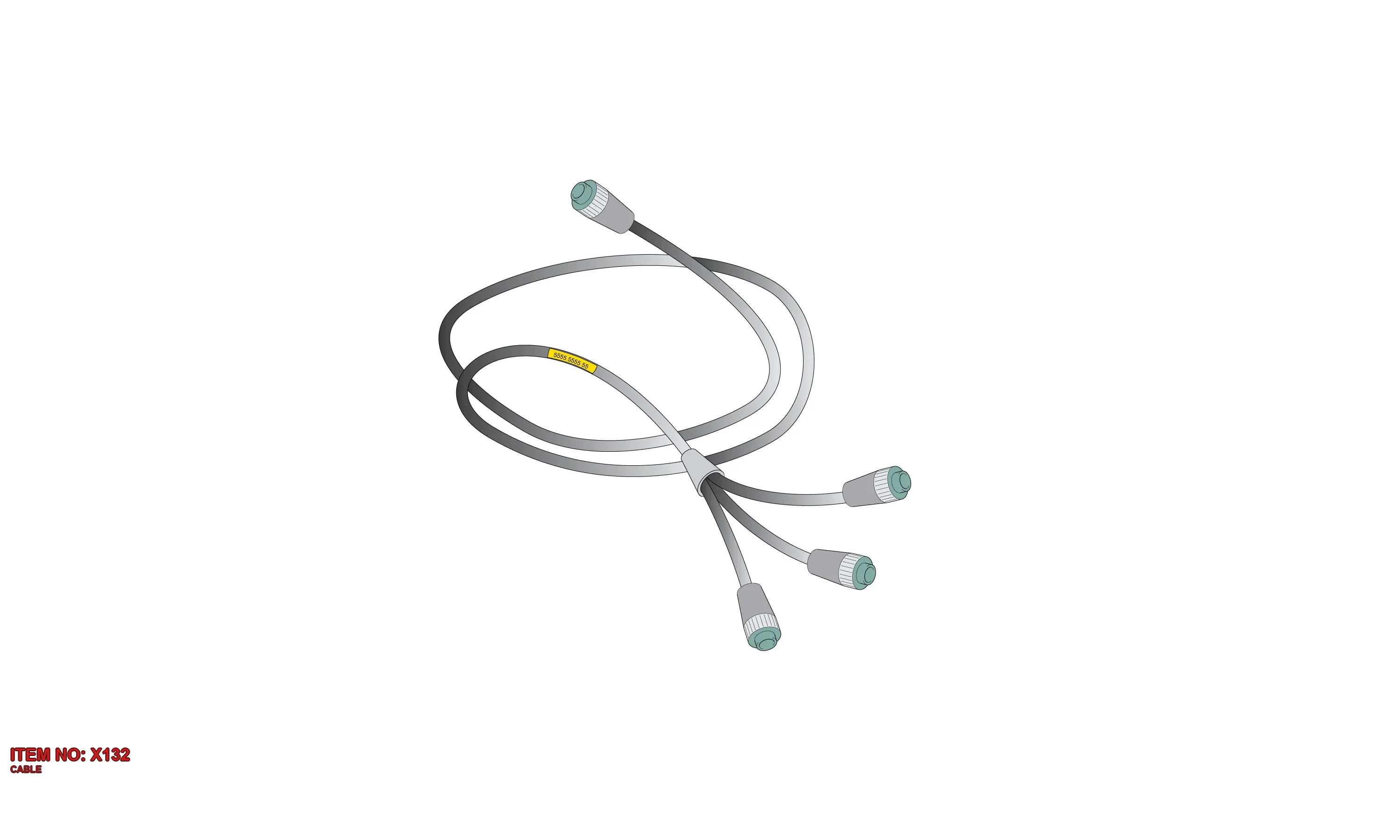 3222 9895 54 CABLE - Technical Drawing