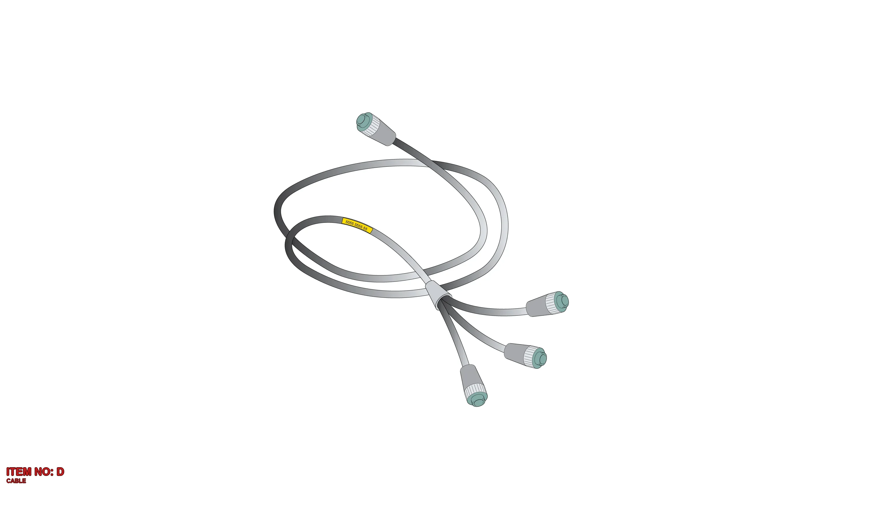 3222 9895 59 CABLE - Technical Drawing