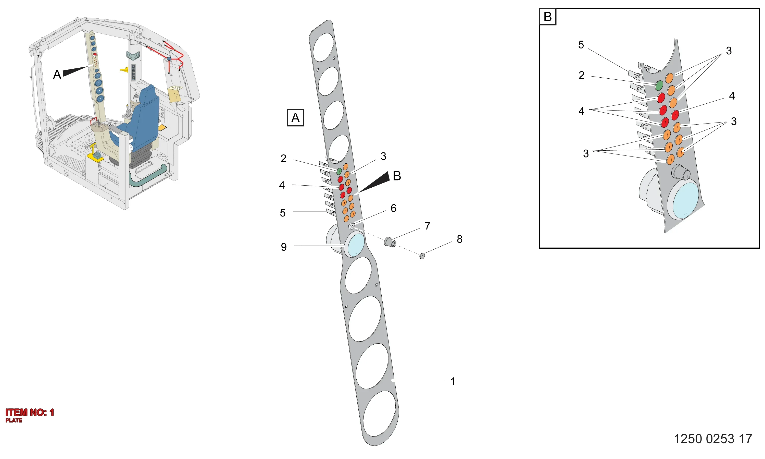 3222 9896 15 PLATE - Technical Drawing