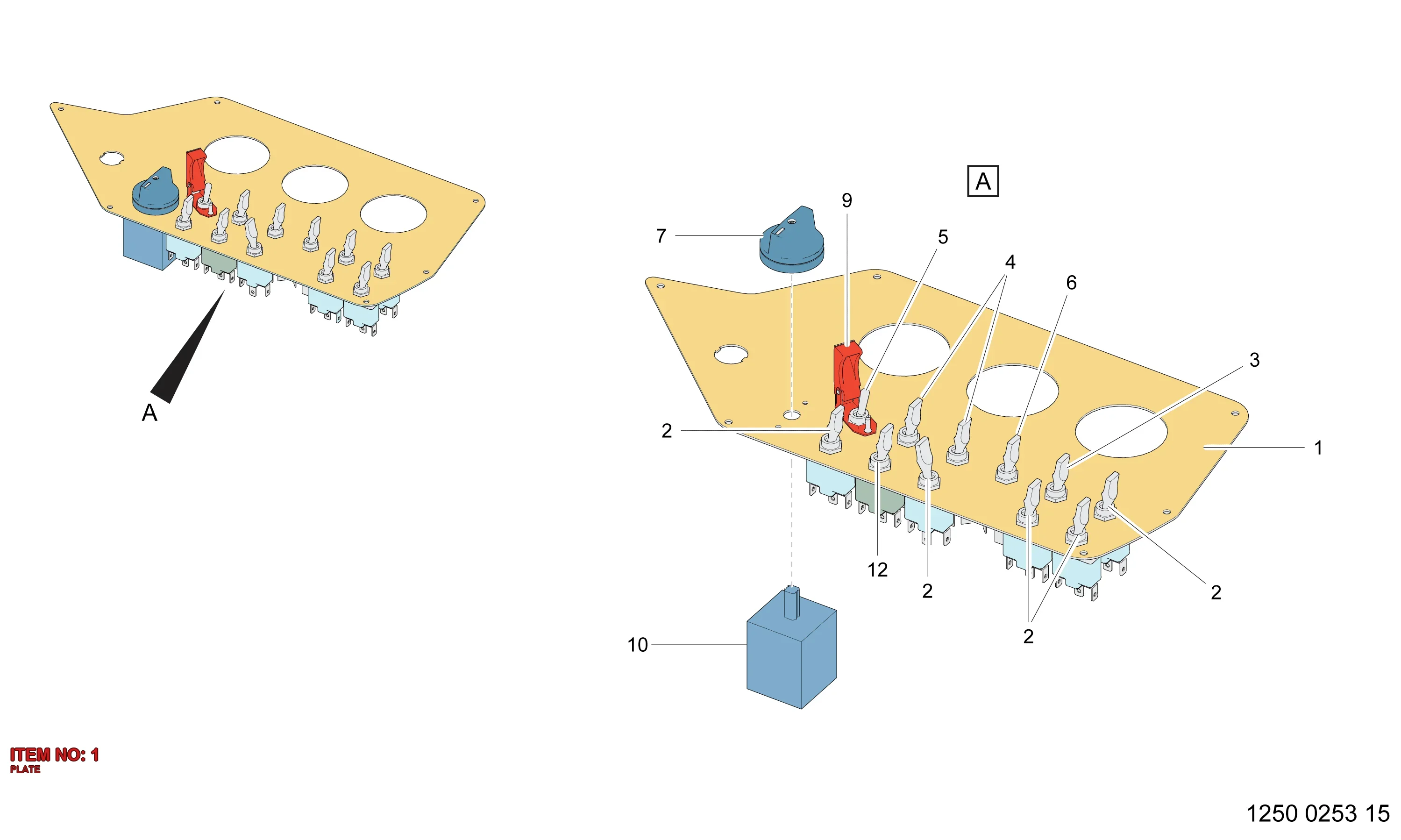 3222 9896 16 PLATE - Technical Drawing