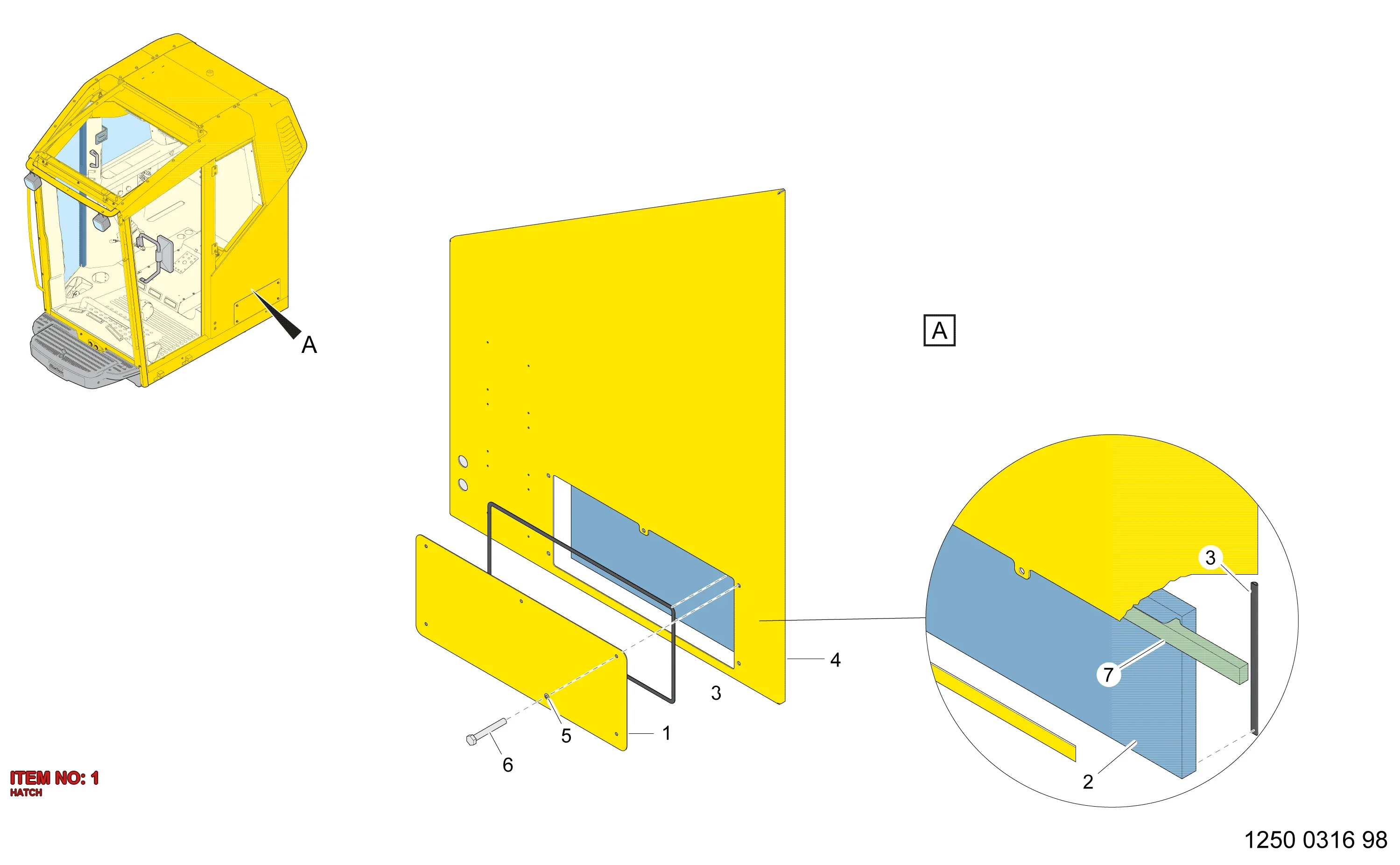 3222 9901 12 HATCH - Technical Drawing