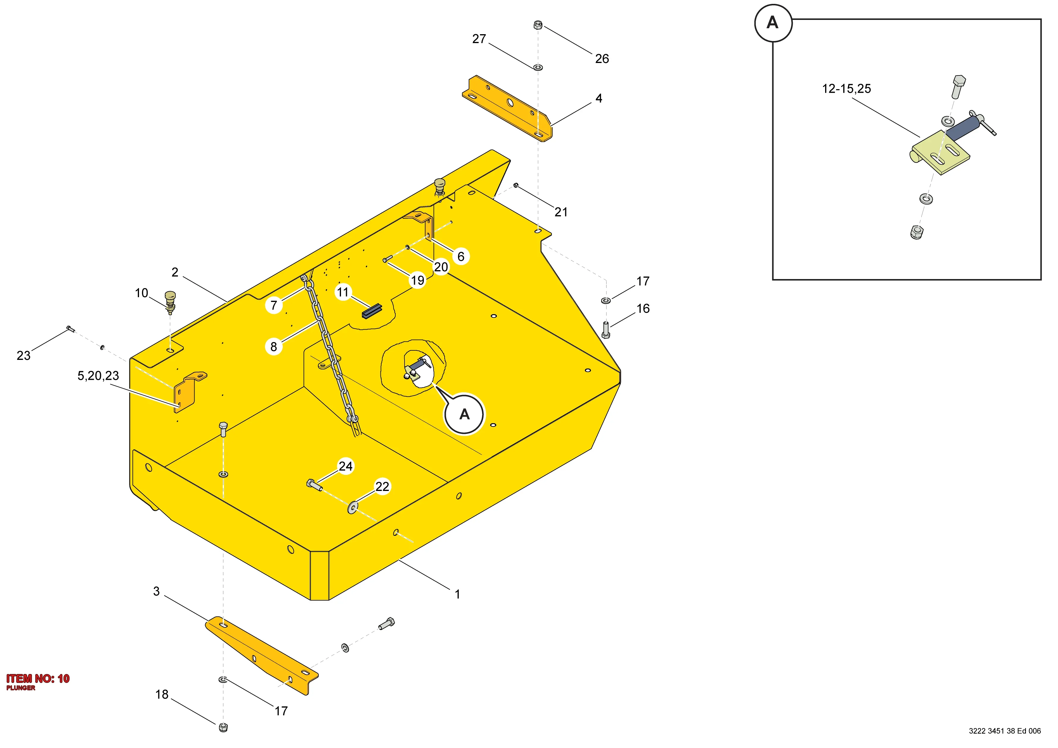 3222 9960 69 PLUNGER - Technical Drawing