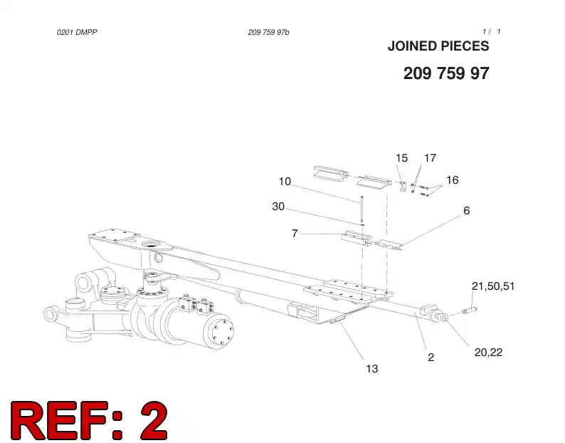 32240554 322 405 54 HYDR.CYLINDER 55/40 - Sandvik Technical Drawing