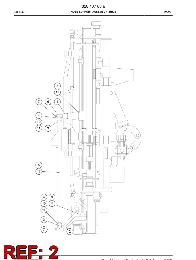 32244338 322 443 38 SUPPORT - Sandvik Technical Drawing