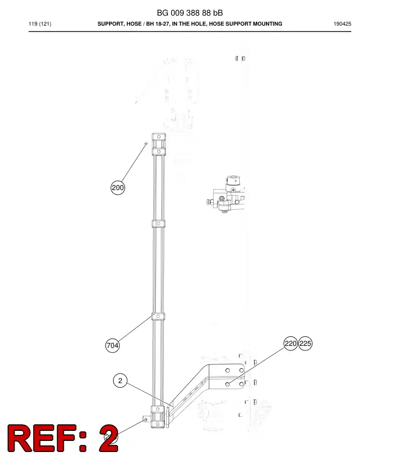 32244338a 322 443 38a Support - Sandvik Technical Drawing