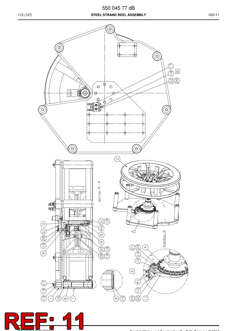 32255118 322 551 18 FASTENING PIECE - Sandvik Technical Drawing