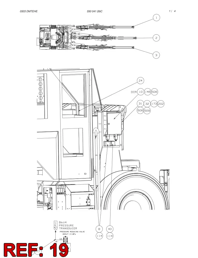 32263798 322 637 98 BRACKET - Sandvik Technical Drawing