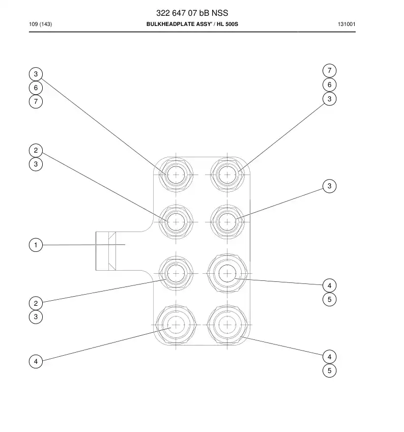 32264707b 322 647 07b ANTEPARO - Sandvik Technical Drawing