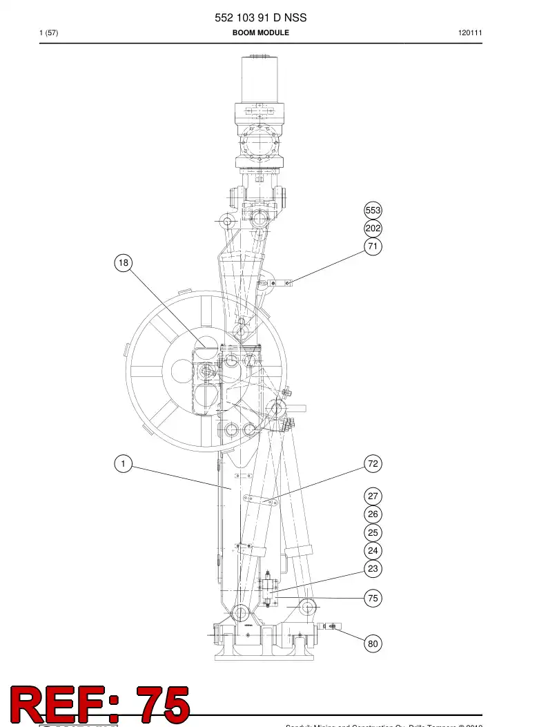 32272558 322 725 58 PLATE - Sandvik Technical Drawing