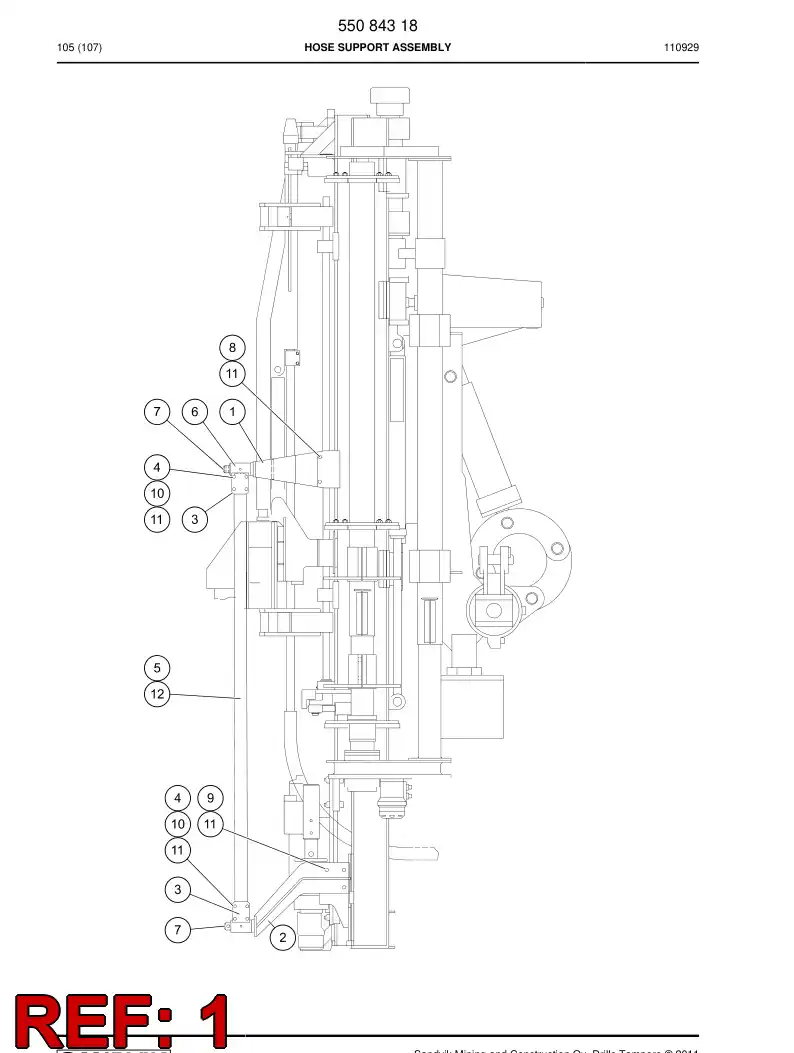 32287528a 322 875 28a SUPPORT - Sandvik Technical Drawing