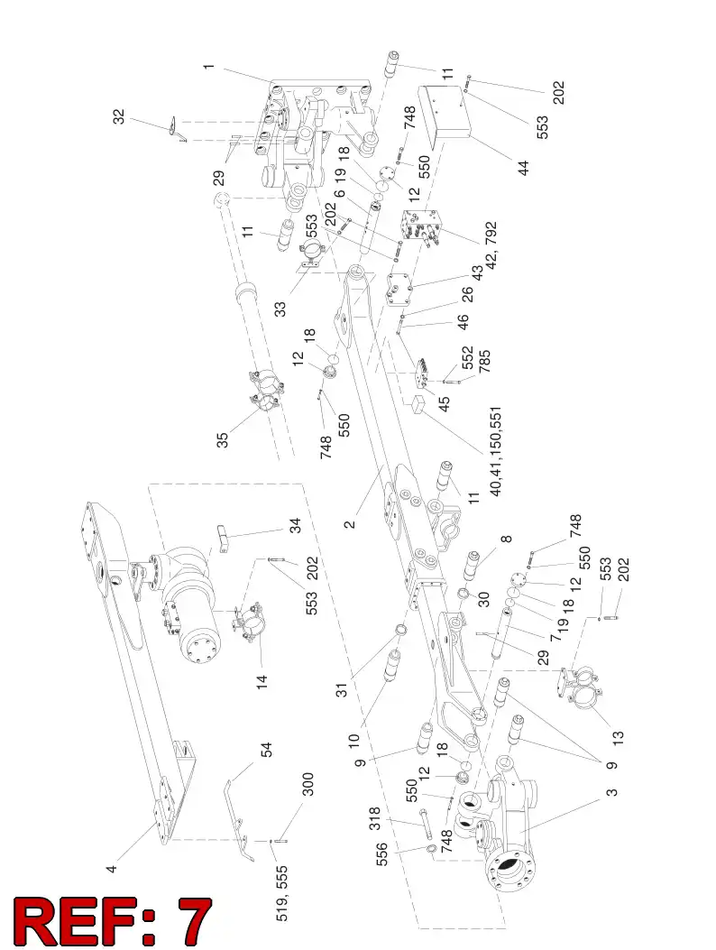 32305758 323 057 58 SHAFT - Sandvik Technical Drawing