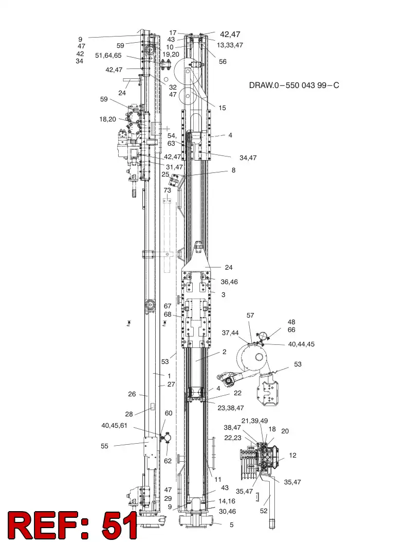 32311741 323 117 41 VALVE ASSY - Sandvik Technical Drawing