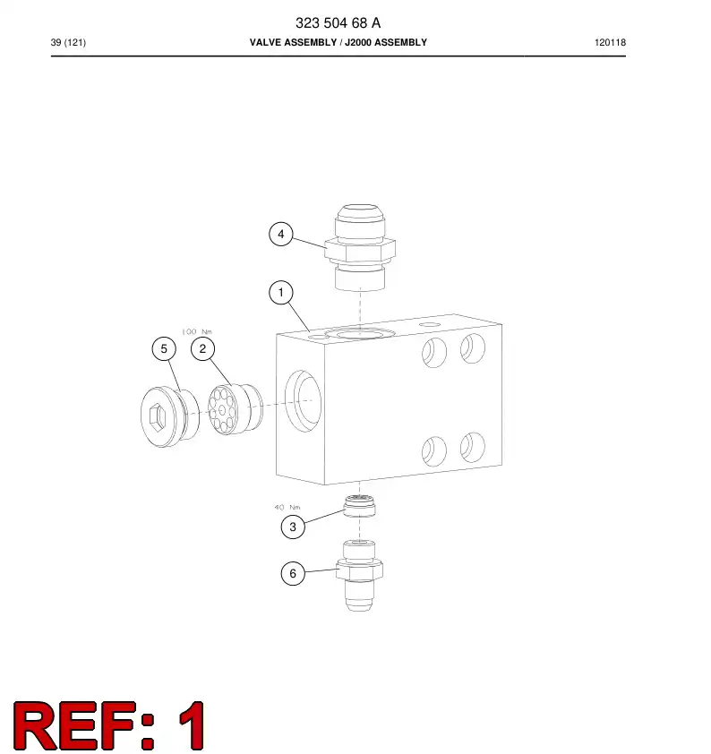 32350338a 323 503 38a SEO DA VLVULA - Sandvik Technical Drawing