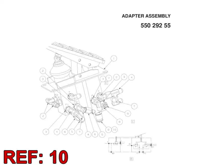 32358003 323 580 03 CONNECTOR - Sandvik Technical Drawing