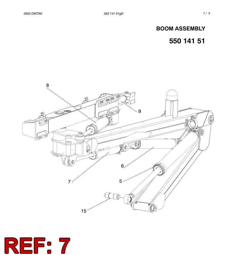 32513248 325 132 48 HYDR.CYLINDER 125/50 - Sandvik Technical Drawing