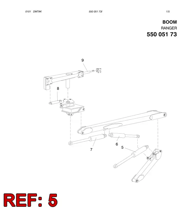 32513527 325 135 27 HYDRAULIC CYLINDER - Sandvik Technical Drawing