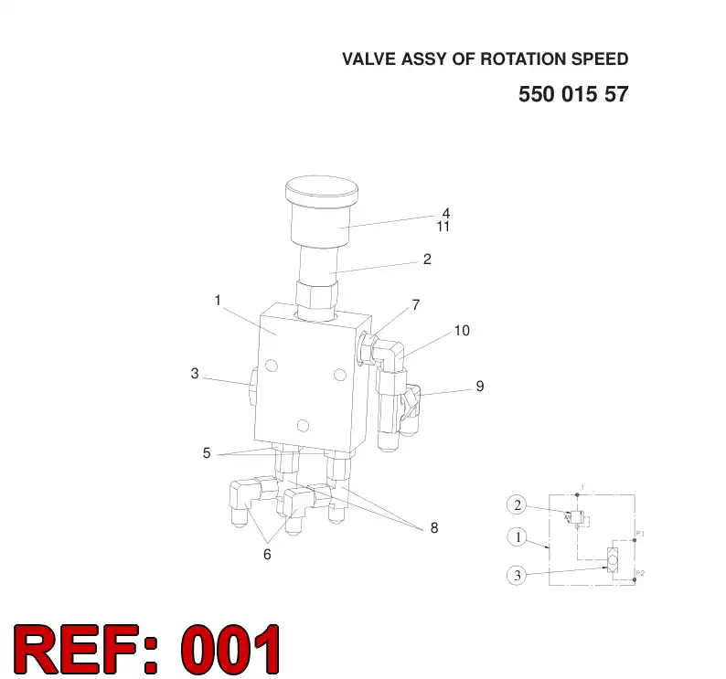 32549978 325 499 78 MACHINERY DRAWING OF ROT.BLOCK - Sandvik Technical Drawing