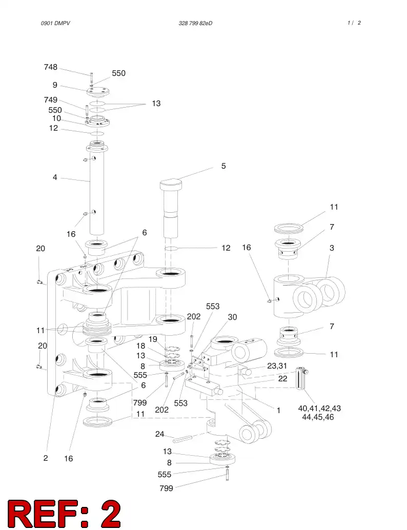 32589608 325 896 08 MOUNTING PLATE RIGHT,MACH.TB60 - Sandvik Technical Drawing