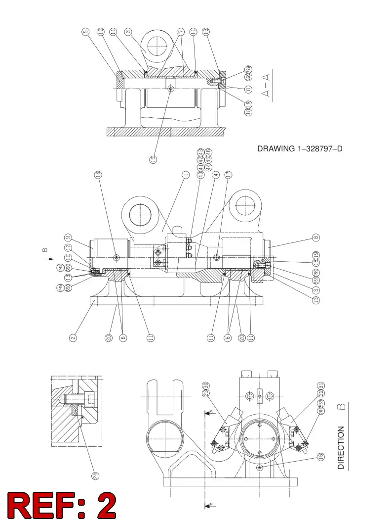 32621138 326 211 38 MOUNTING PLATE RIGHT,MACH.TB40 - Sandvik Technical Drawing