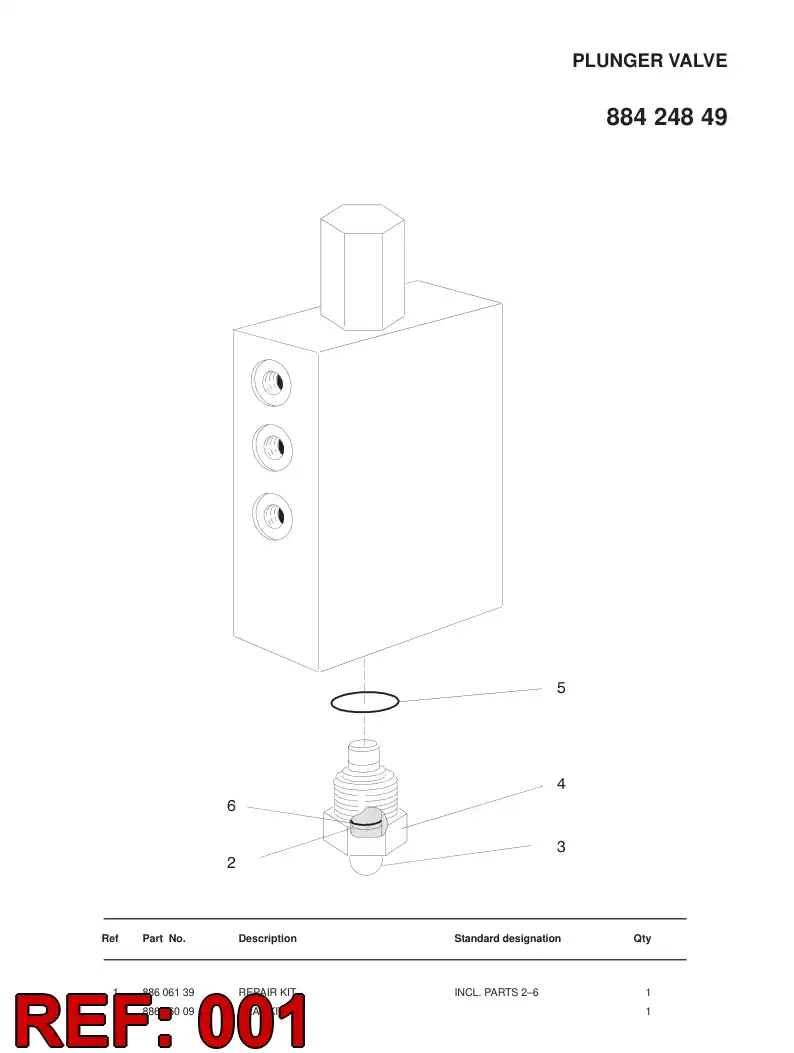 32635226 326 352 26 HYDR.CYLINDER 160/110/80 - Sandvik Technical Drawing