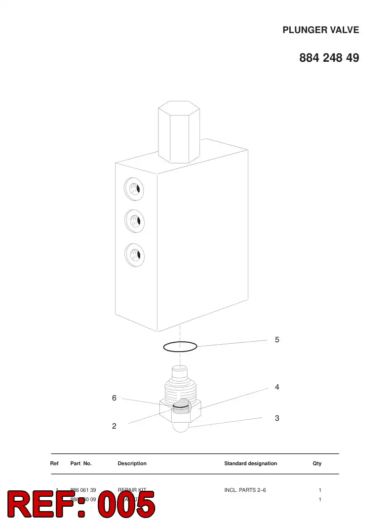 32635488 326 354 88 HYDR.CYLINDER 125/60 (SWING) - Sandvik Technical Drawing