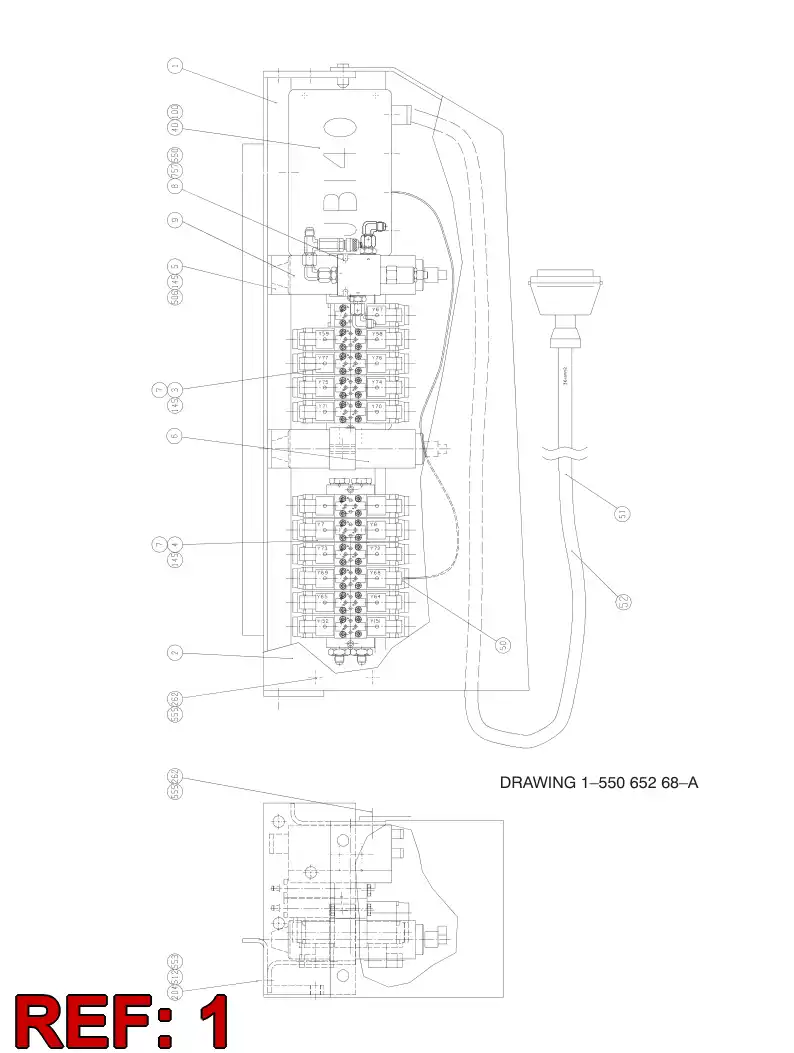 32637118 326 371 18 VALVE BRACKET - Sandvik Technical Drawing