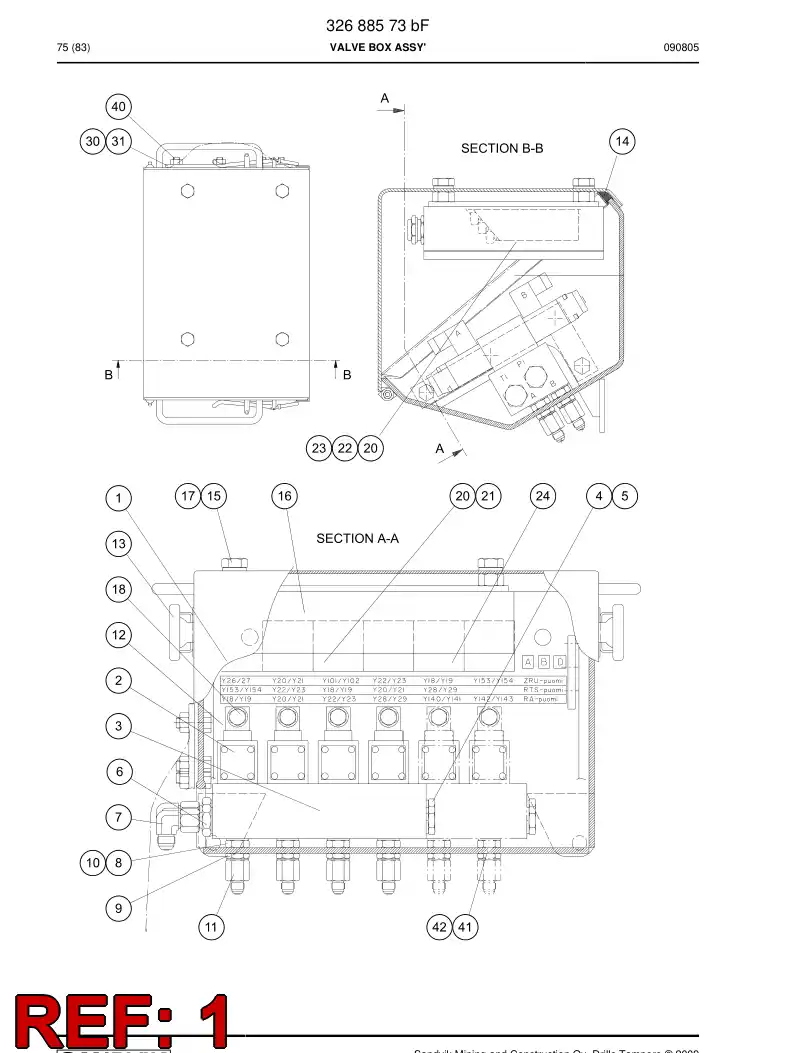 32689208 326 892 08 BOX - Sandvik Technical Drawing