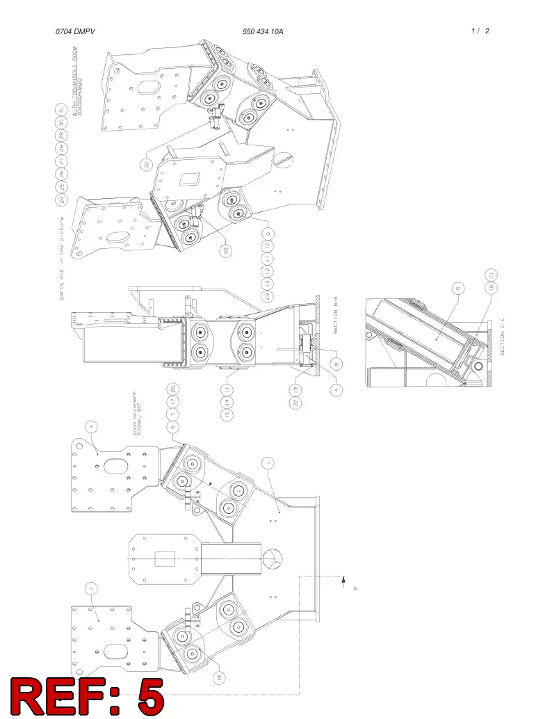 32764338 327 643 38 CYLINDER - Sandvik Technical Drawing
