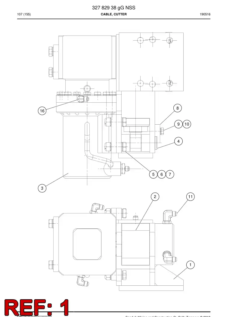 32782658b 327 826 58b CHASSI - Sandvik Technical Drawing