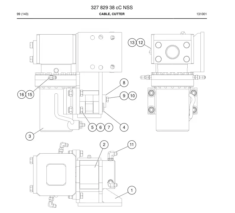 32782938g 327 829 38g CABLE, CORTADOR - Sandvik Technical Drawing