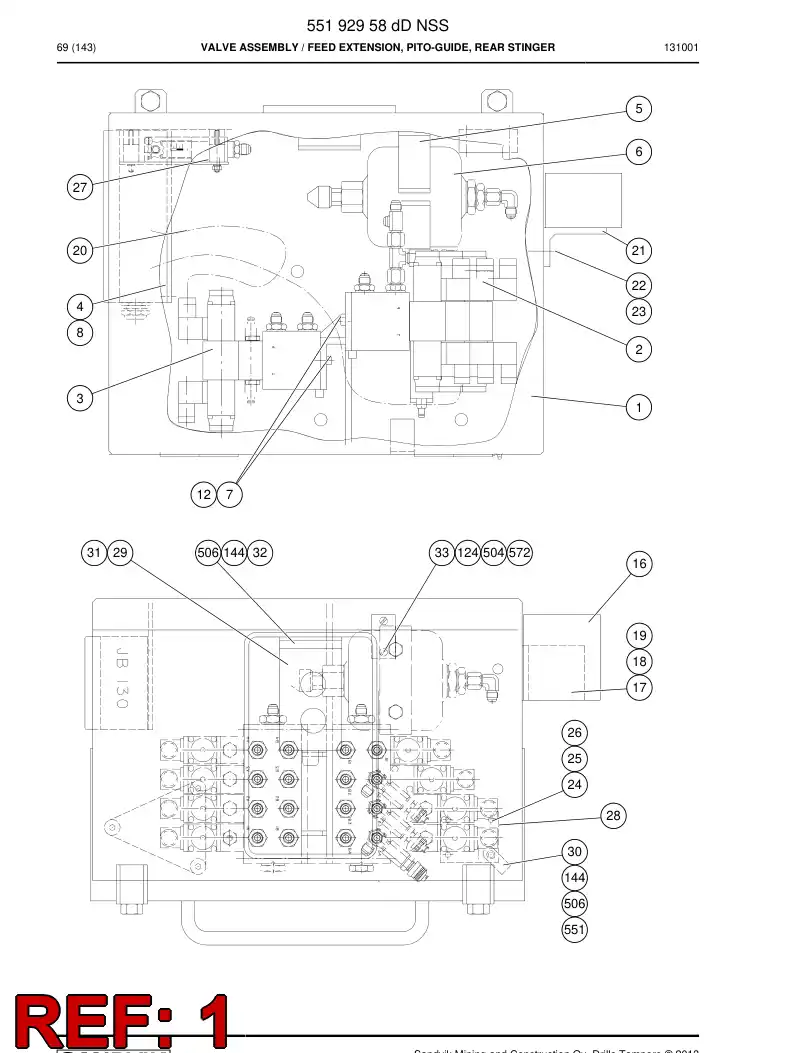 32797908f 327 979 08f Housing - Sandvik Technical Drawing