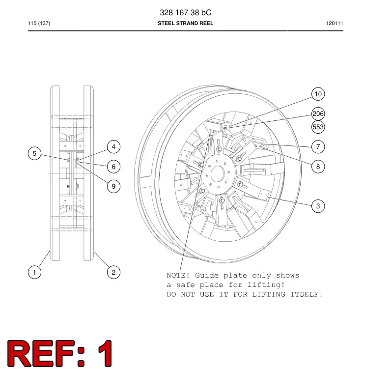 32800068 328 000 68 CENTERING PIECE - Sandvik Technical Drawing