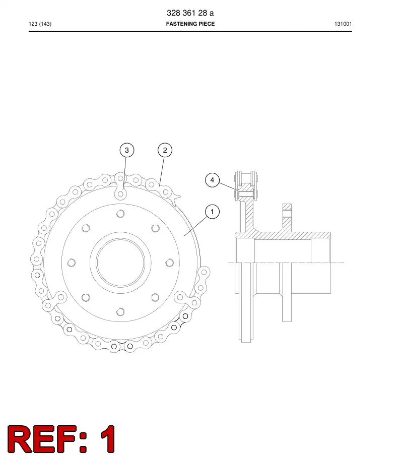 32801078c 328 010 78c Piece, Fastening - Sandvik Technical Drawing