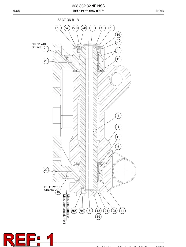 32896908 328 969 08 SWING ARM MACHINING TB150 - Sandvik Technical Drawing