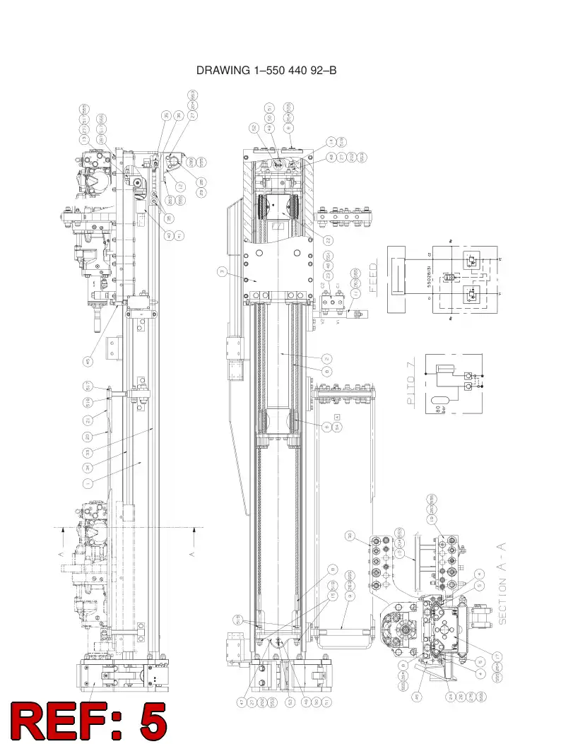 33001698 330 016 98 SLIDE PIECE - Sandvik Technical Drawing