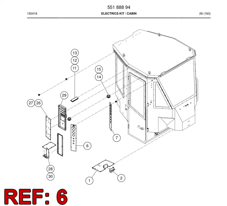 33007518 330 075 18 GAUGE COVERAGE - Sandvik Technical Drawing