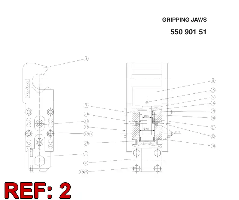 33017398 330 173 98 COVER - Sandvik Technical Drawing