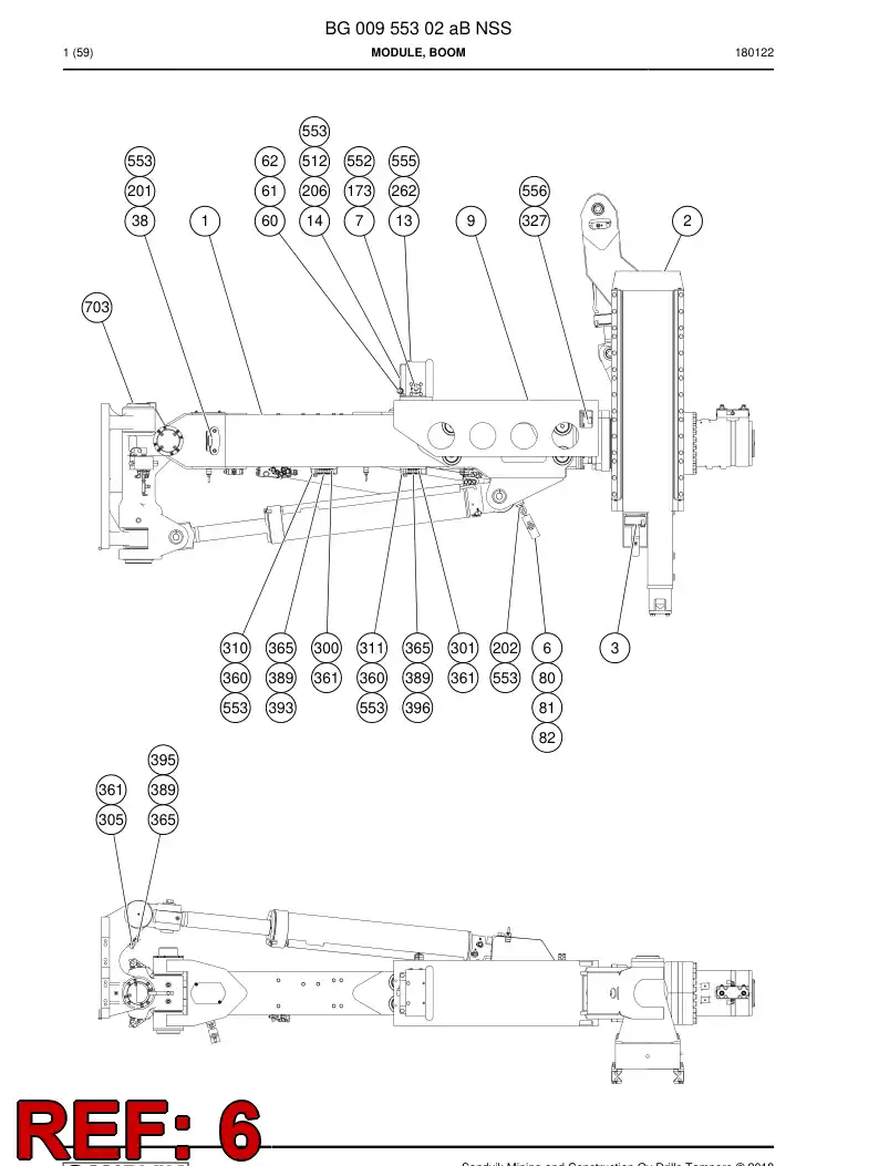 33018428b 330 184 28b SUPPORT - Sandvik Technical Drawing