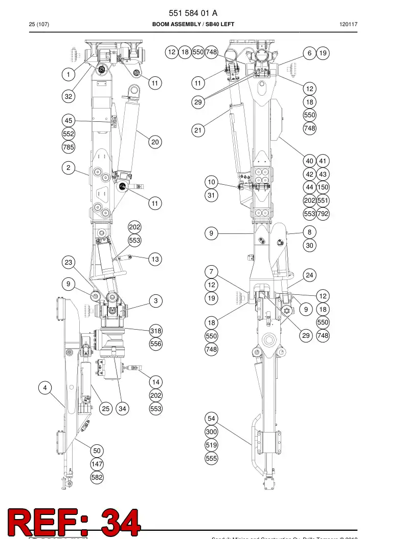 33046368a 330 463 68a Supporting block - Sandvik Technical Drawing