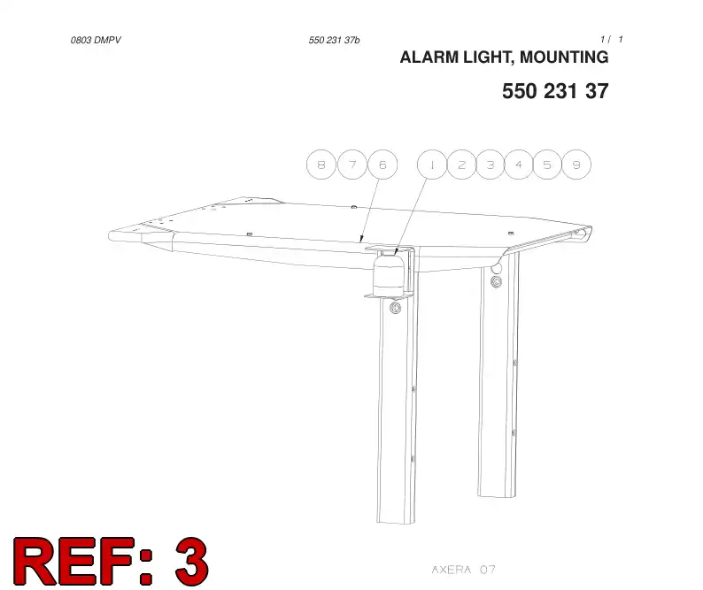 33051888 330 518 88 ALARM LIGHT COVER - Sandvik Technical Drawing