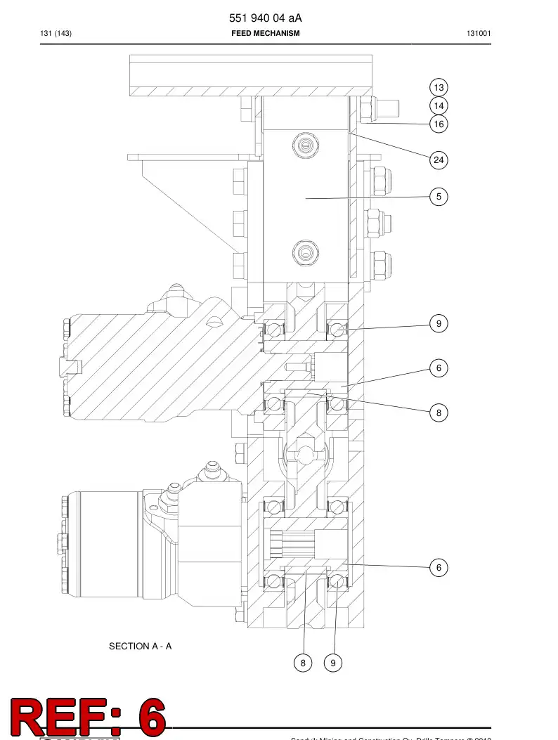 33059728 330 597 28 SHAFT - Sandvik Technical Drawing