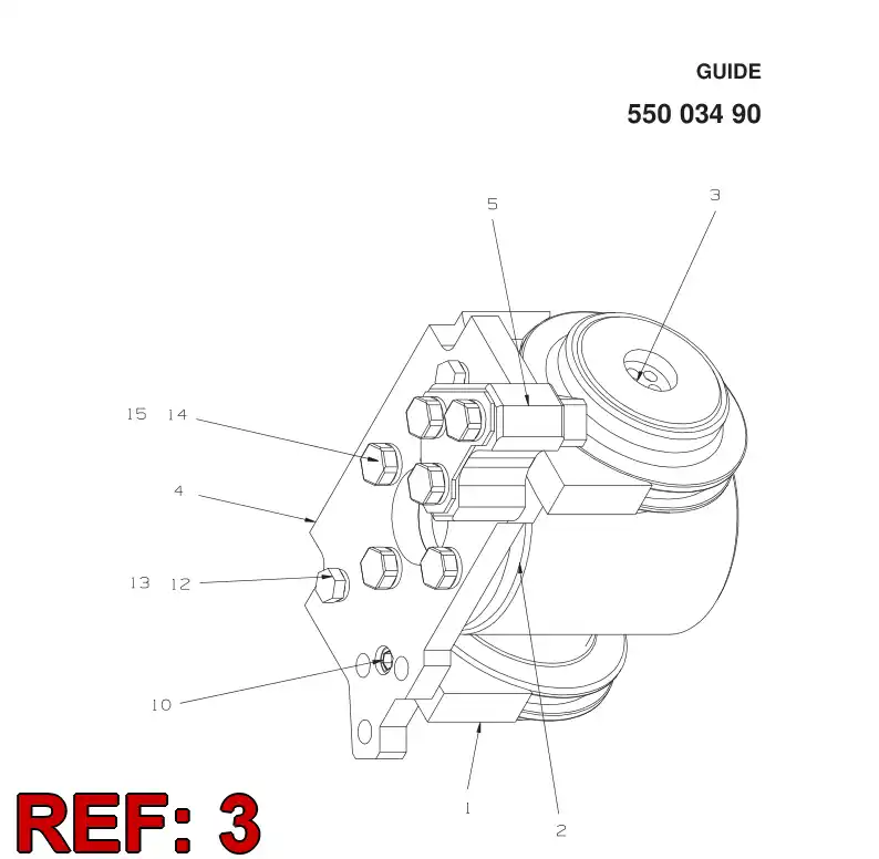 33059858 330 598 58 Idler wheel - Sandvik Technical Drawing