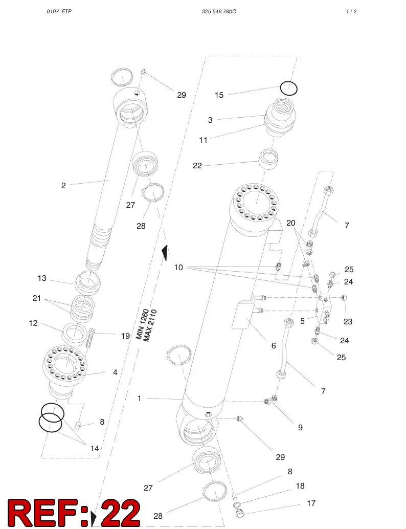 33085108 330 851 08 NUT - Sandvik Technical Drawing