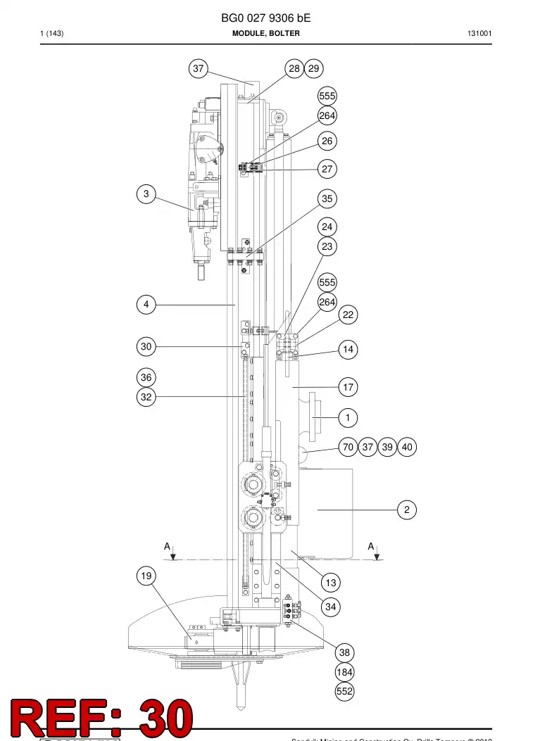 33100848 331 008 48 BRACKET - Sandvik Technical Drawing